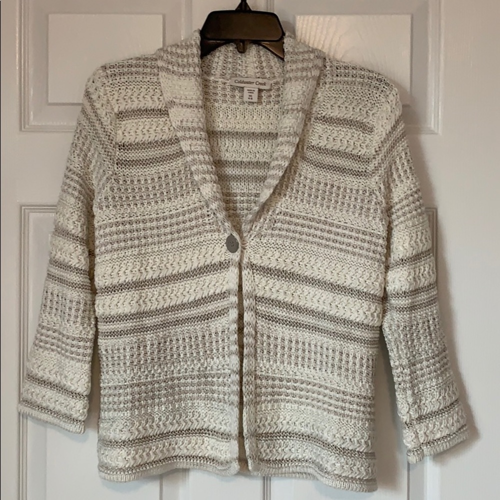 Coldwater Creek single-button sweater